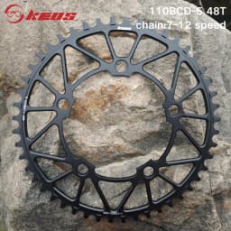 KEOS 110BCD Chainring 36T-56T Silver Bicycle Chainwheel Aluminum Alloy ForShimano FC4500 APEX 5Bolt Road Bike Narrow Wide Crank
