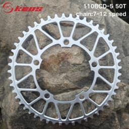 KEOS 110BCD Chainring 36T-56T Silver Bicycle Chainwheel Aluminum Alloy ForShimano FC4500 APEX 5Bolt Road Bike Narrow Wide Crank
