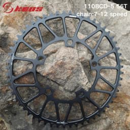 KEOS 110BCD Chainring 36T-56T Silver Bicycle Chainwheel Aluminum Alloy ForShimano FC4500 APEX 5Bolt Road Bike Narrow Wide Crank