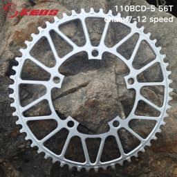 KEOS 110BCD Chainring 36T-56T Silver Bicycle Chainwheel Aluminum Alloy ForShimano FC4500 APEX 5Bolt Road Bike Narrow Wide Crank