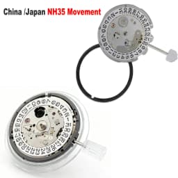 China NH35/NH35A Automatic Mechanical Movement High Accuracy 24 Jewels Mod Watch Replacement Japan Genuine NH35A Date at 3:00
