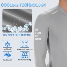DAREVIE Cycling Jersey Man Cool Technology PRO Level Long Sleeve Man Cycling Maillot Anti UV Double Non Slip Men's Cycling Shirt