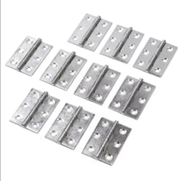 Stainless Steel Door Hinges, Silent Ball Bearing Hinges for Interior/Exterior Doors, Rustproof Cabinet Hardware, 10PCS Set