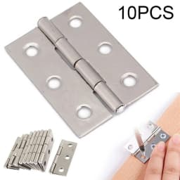 Stainless Steel Door Hinges, Silent Ball Bearing Hinges for Interior/Exterior Doors, Rustproof Cabinet Hardware, 10PCS Set