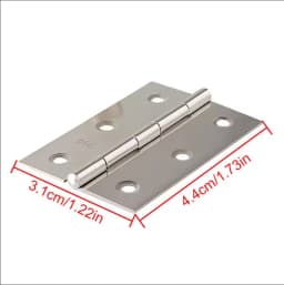 Stainless Steel Door Hinges, Silent Ball Bearing Hinges for Interior/Exterior Doors, Rustproof Cabinet Hardware, 10PCS Set