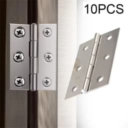 Stainless Steel Door Hinges, Silent Ball Bearing Hinges for Interior/Exterior Doors, Rustproof Cabinet Hardware, 10PCS Set