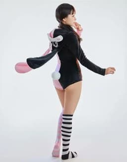 MEOWCOS Onesie Pajamas Adult Animal One Piece Cosplay Suit for Womens Cotton Bodysuit Tops One Piece Halloween Costume