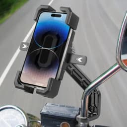 Cycling Phone Holder Handlebar Cell Phone Holder 360 Degree Rotation Safe Riding Navigation Phone Calls Vlogging Phone Holder