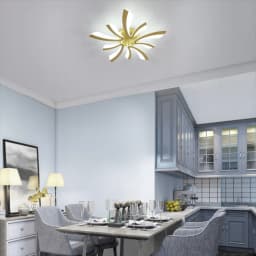 Dimmable LED Ceiling Light, 48W 5400LM Modern Living Room Lamp with Remote Control For Living Room,Dimmable 3000K-6500K