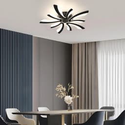 Dimmable LED Ceiling Light, 48W 5400LM Modern Living Room Lamp with Remote Control For Living Room,Dimmable 3000K-6500K