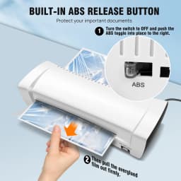 DayPlus A4/A5/A6 Thermal Laminating Machine Compact Lightweight A4 Laminator with Hot and Cold Settings, 3-4min Quick Warm-up