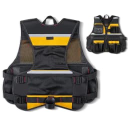 Workwear Allround Work Tool Vest Reflective Safety Vest with Multi-pockets and Zipper Heavy Duty Tool Vest for Electricians
