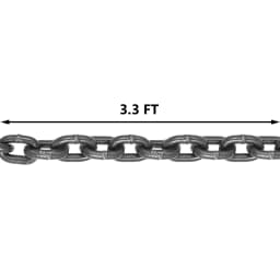 SucceBuy 4T Chain Sling 1M x 8MM Four Legs with Powder Coating Steel Hook - Grade 80 High Temperature Resistance for Lifting