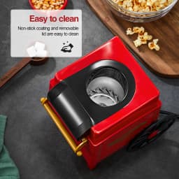 Popcorn Maker 1200W, Home Hot Air Popcorn Machine, Best Theater Popcorn Popper for Movie Night,Parties