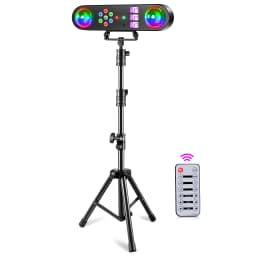 Yiflamefly Mini 5 in 1 Bracket Effect Light Mobile Stage Lighting Sound Control for DJ Shows Concerts Parties Bars KTV Ballroom