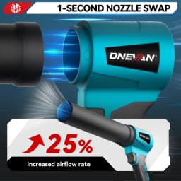 ONEVAN 300000RPM Brushless Electric Turbo Blowers Jet Fan 400M/S Leaf Blower Dust Blowing Tool For Makita 18V Battery Pin
