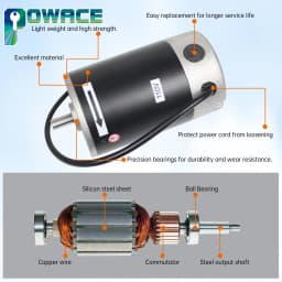DC 550W 750W Brushed Mini Lathe Motor For CJ 0618 CD 210V WM210V Lathe Machine Part Accessories Tool