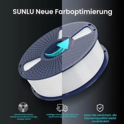 SUNLU PETG 3D Printer Filament 5KG Neatly Wound Good Toughness 1.75mm 3D Filament with Reusable Spool for Most FDM Printer