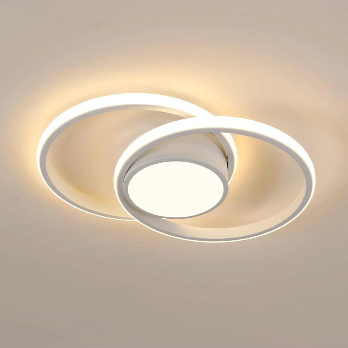 LED Ceiling Light,Bedroom Ceiling Lamp, 42W 4800LM,Warm White 3000K, Rond Modern Ceiling Light for Living Room Kitchen