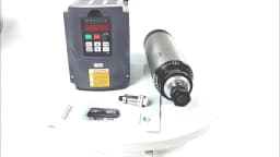 【EU Stock】220v 2.2kw Air Cooled CNC Spindle Motor ER20 4 Bearing ER20 Collet & 2200w VFD / Inverter for Wood Milling
