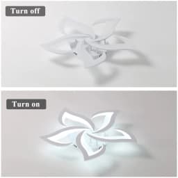Petal Design Ceiling Lights,LED Ceiling Lamps 60W 6750LM,Cool White 6500K Mordern Ceiling Lighting for Living Room