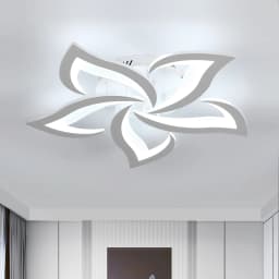 Petal Design Ceiling Lights,LED Ceiling Lamps 60W 6750LM,Cool White 6500K Mordern Ceiling Lighting for Living Room
