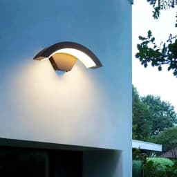 24W LED Modern Outdoor Wall Sconces,Warm White 3000K LED Wall Lamp, Outdoor Wall Light for Terrace Gardens Pathway