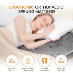 Good Nite 4FT6 10' Hybrid Mattress - 1000+ Pocket Springs & Orthopedic Memory Foam, Medium Firm, Single and Double Mattresses