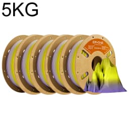 ERYONE 1KG/3K/5KG PLA Matte Gradient Rainbow 3D Printer Filament 1.75 +/- 0.03mm, PLA Matte Multicolor Filament PLA 1KG/3K/5KG
