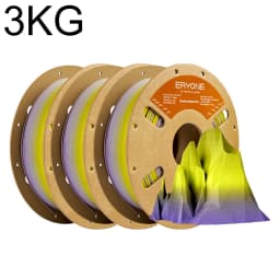 ERYONE 1KG/3K/5KG PLA Matte Gradient Rainbow 3D Printer Filament 1.75 +/- 0.03mm, PLA Matte Multicolor Filament PLA 1KG/3K/5KG