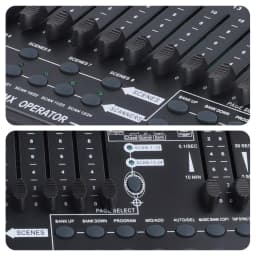 Datewink DMX 512 Controller 384 Channel DMX and MIDI Console Operator Stage Lights Controller For Live Concert KTV DJ Disco Club