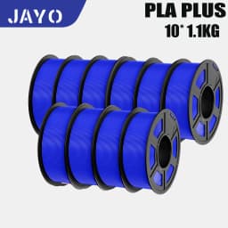 JAYO PLA PLUS Transparente 3D Printer Filament 1.75mm 1.1KG/Rolls 3D Printing Materials for 100% No Bubble &FDM 3D Pen DIY Gift