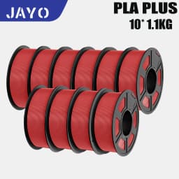 JAYO PLA PLUS Transparente 3D Printer Filament 1.75mm 1.1KG/Rolls 3D Printing Materials for 100% No Bubble &FDM 3D Pen DIY Gift