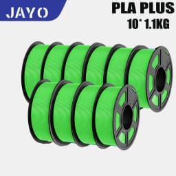 JAYO PLA PLUS Transparente 3D Printer Filament 1.75mm 1.1KG/Rolls 3D Printing Materials for 100% No Bubble &FDM 3D Pen DIY Gift