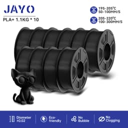 JAYO PLA PLUS Transparente 3D Printer Filament 1.75mm 1.1KG/Rolls 3D Printing Materials for 100% No Bubble &FDM 3D Pen DIY Gift