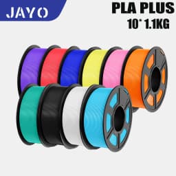 JAYO PLA PLUS Transparente 3D Printer Filament 1.75mm 1.1KG/Rolls 3D Printing Materials for 100% No Bubble &FDM 3D Pen DIY Gift