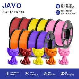 JAYO PLA PLUS Transparente 3D Printer Filament 1.75mm 1.1KG/Rolls 3D Printing Materials for 100% No Bubble &FDM 3D Pen DIY Gift