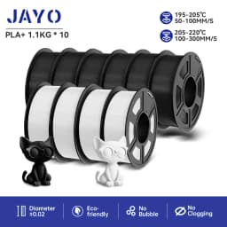 JAYO PLA PLUS Transparente 3D Printer Filament 1.75mm 1.1KG/Rolls 3D Printing Materials for 100% No Bubble &FDM 3D Pen DIY Gift