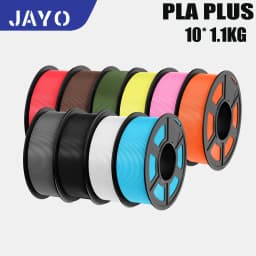 JAYO PLA PLUS Transparente 3D Printer Filament 1.75mm 1.1KG/Rolls 3D Printing Materials for 100% No Bubble &FDM 3D Pen DIY Gift