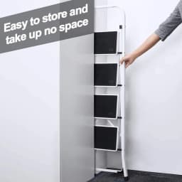 DayPlus Safety Folding Step Stool 2-4 Step Ladder Portable Foldable Stepladder Anti Slip Feet for Indoor Outdoor Home Office