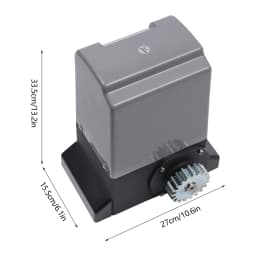 Automatic Door Opener Motor Driveway Security Kit Electric Sliding Gate Opener Sliding Gate Drive 220v Outdoor Waterproof (370W)