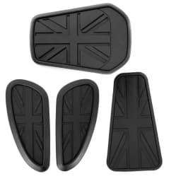 Motorcycle Tank Knee Pads Motorcycle Tank Sticker Protector Sticker Anti-Slip Knee Grip Protector Vintage Panels Pads For Tank