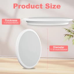 LED Ceiling Lights AC220V 24W Round Flush Ceiling Light 3000K/6500K Waterproof IP54 for Bathroom Kitchen Corridor Bedroom Office