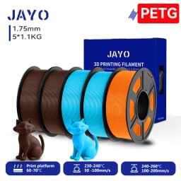 JAYO 3D PLA / SILK / PLA META / PETG / PLAMatte / ABS / High Speed PLA/ PLA PLUS 3D Filament 1.75mm Printer Filament 1.1KG/Roll