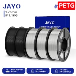 JAYO 3D PLA / SILK / PLA META / PETG / PLAMatte / ABS / High Speed PLA/ PLA PLUS 3D Filament 1.75mm Printer Filament 1.1KG/Roll