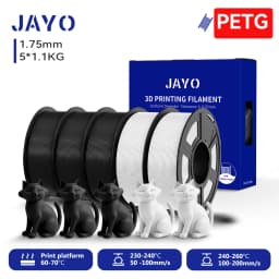 JAYO 3D PLA / SILK / PLA META / PETG / PLAMatte / ABS / High Speed PLA/ PLA PLUS 3D Filament 1.75mm Printer Filament 1.1KG/Roll