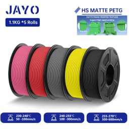 JAYO 3D PLA / SILK / PLA META / PETG / PLAMatte / ABS / High Speed PLA/ PLA PLUS 3D Filament 1.75mm Printer Filament 1.1KG/Roll