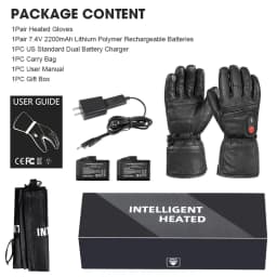 Motorcycle Winter Warm Heated Gloves Heated Gloves Skiing Warm Touch Screen Waterproof Heated Rechargeable Gloves