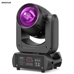 Gwong 150W Moving Head LED DMX512 Spot Beam RGBW Wash GOBO 18 Prism Dj Disco Stadium Party Light for Wedding Light Show Bar Club