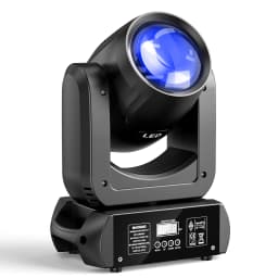 Gwong 150W Moving Head LED DMX512 Spot Beam RGBW Wash GOBO 18 Prism Dj Disco Stadium Party Light for Wedding Light Show Bar Club